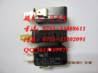 供應(yīng)歐姆龍?jiān)b微動(dòng)開(kāi)關(guān)V-15-1C25