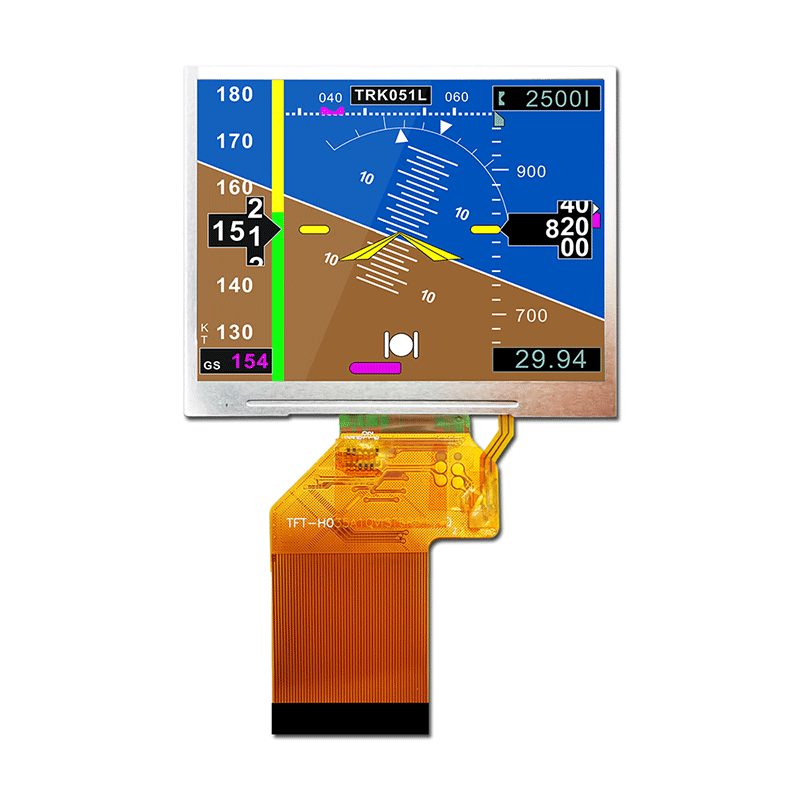 3.5寸陽光下可視SPI+RGB TFT顯示屏/320x240像素阿牛巴流量計顯示屏