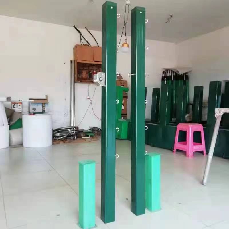 直插式網(wǎng)球柱多功能羽排網(wǎng)三用柱鑄鐵式羽毛球柱奧成供應