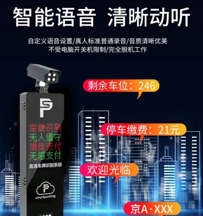 300W車(chē)牌識(shí)別攝像機(jī)停車(chē)收費(fèi)管理系統(tǒng)車(chē)停車(chē)場(chǎng)道閘小區(qū)車(chē)輛門(mén)禁