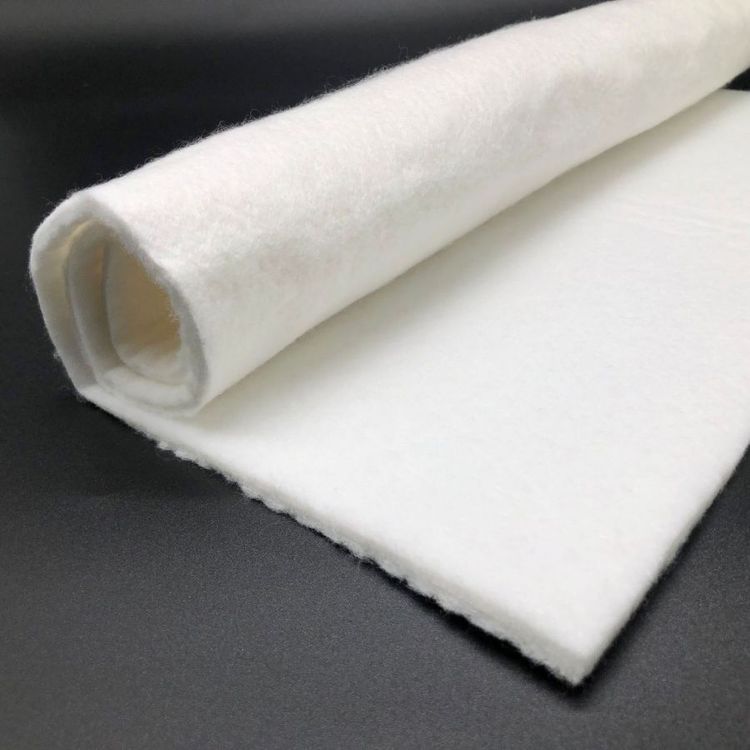 無紡布內襯布白色纖維不織布布料成品針棉化纖毛氈無妨布切割定制
