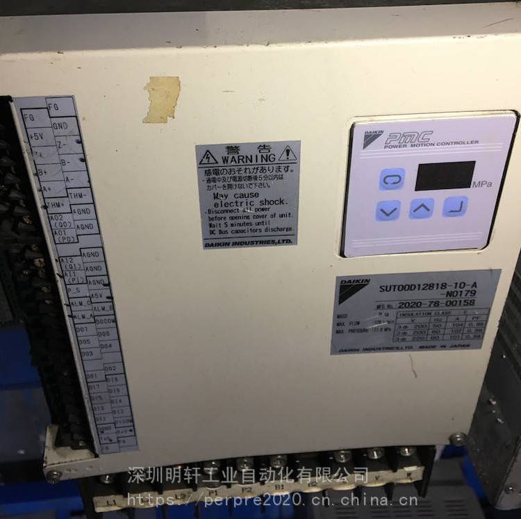 SUT00D12818-10-A-N0179維修大金注塑機伺服器故障報警大金變頻器修理中心