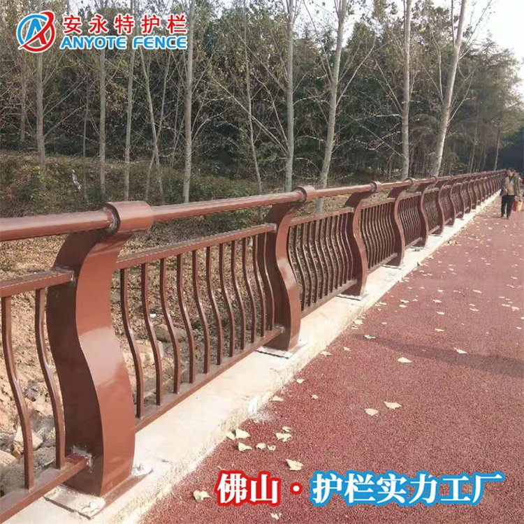 河道橋梁304護(hù)欄水庫(kù)河堤江邊圍欄天橋景觀不銹鋼防護(hù)欄桿