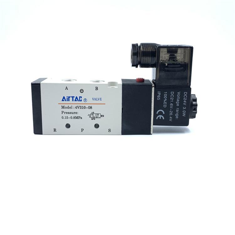 亞德客電磁閥7V0520M5B050螺紋接管進(jìn)氣\/出氣\/排氣=M5雙電控