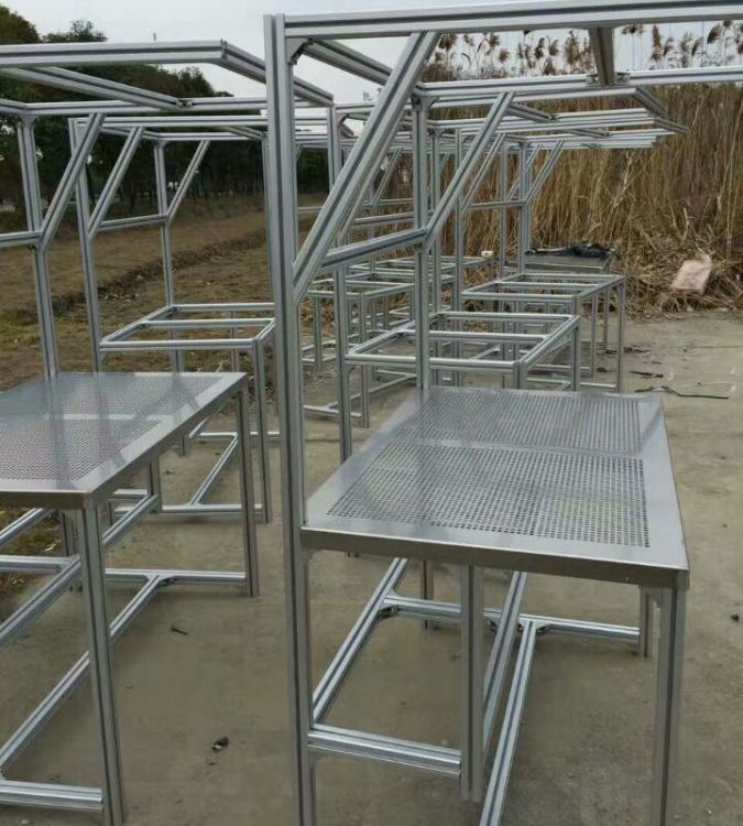 工業(yè)氧化鋁型材流水鋁合金型材定制國標鋁材深加工設(shè)備框架
