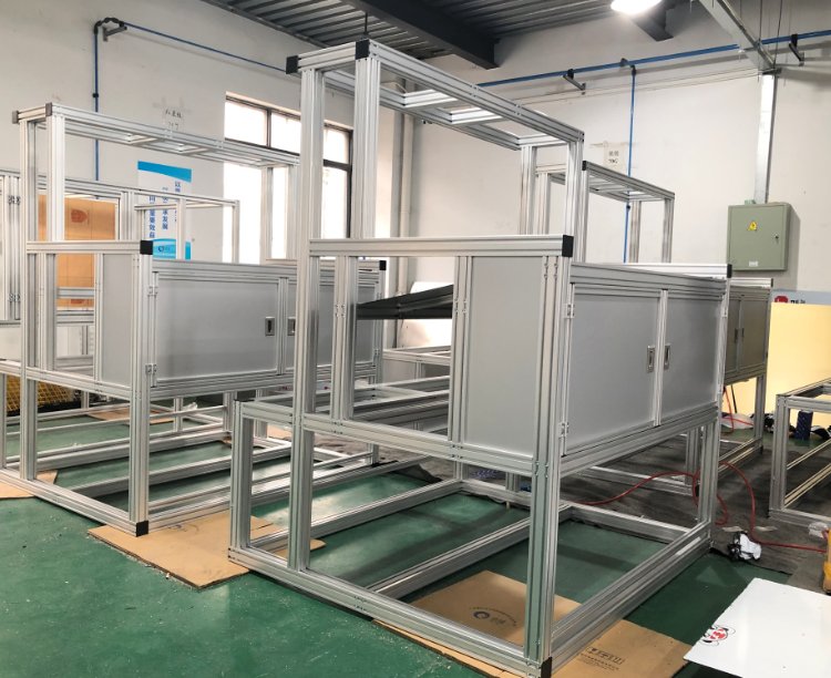 可活動設(shè)備鋁型材框架工業(yè)鋁合金架子來圖可定制立柱框架