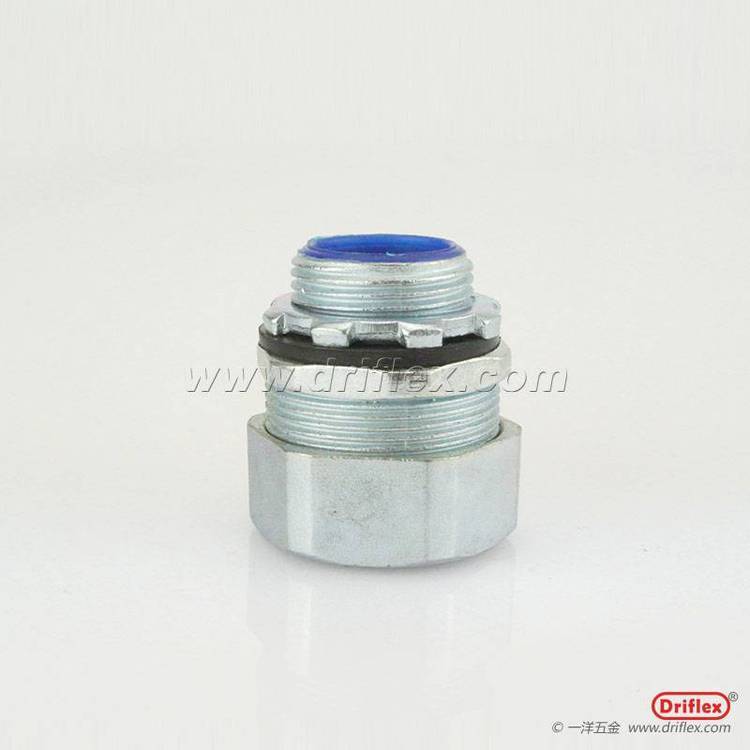 DPJ蛇皮管接頭，外絲鍍鋅軟管鎖母DN10-100