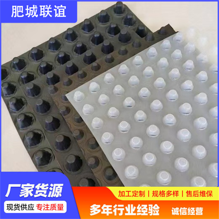 排水板車庫(kù)樓頂花園綠化用HDPE疏水板塑料濾水板導(dǎo)水性抗壓強(qiáng)度高