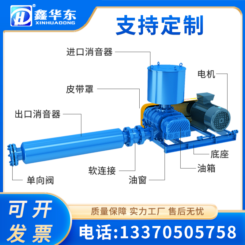 氣力輸送三葉羅茨風機攪拌氧化增氧機高低壓真空泵鍋爐脫硫鼓風機