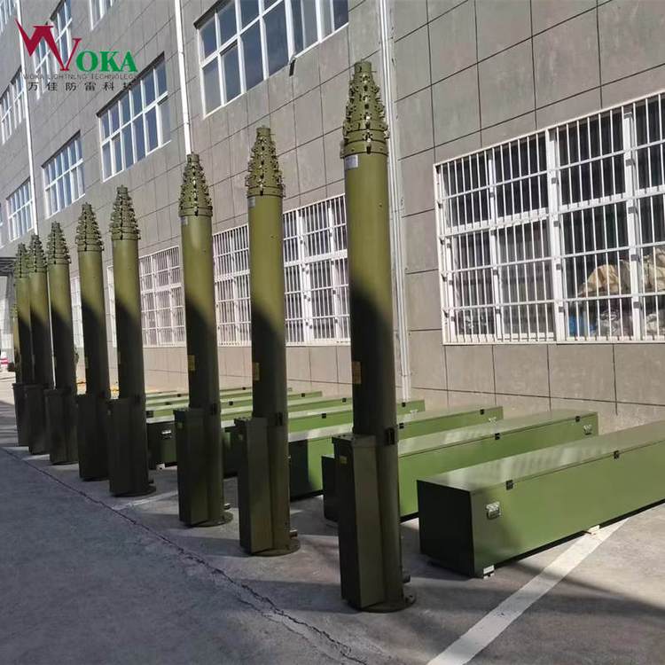 移動(dòng)探測(cè)車載升降塔10米電動(dòng)負(fù)載450kg升降桅桿可傾斜伸縮桿