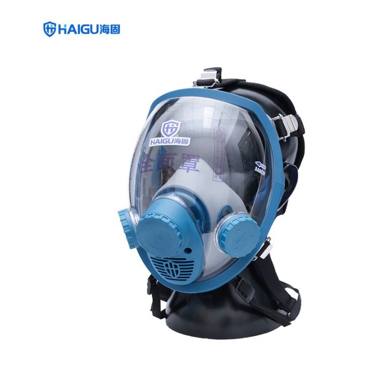海固HG-800D自吸過(guò)濾式防毒面具全面罩，硅膠面罩