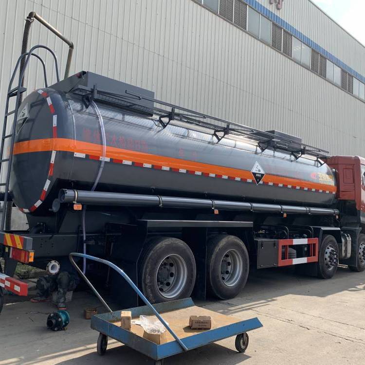 15噸腐蝕品液體罐車東風(fēng)天錦國六鋼襯塑運(yùn)輸罐車