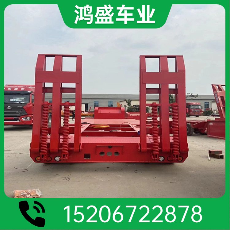 三線六橋特種設(shè)備運(yùn)輸車13米24只輪胎低平板半掛車?guó)櫴⒘可矶ㄖ? title=
