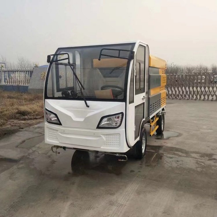 廠區(qū)電動高壓清洗車噴澆綠植路面養(yǎng)護堅固結(jié)構(gòu)厚實輪胎康源
