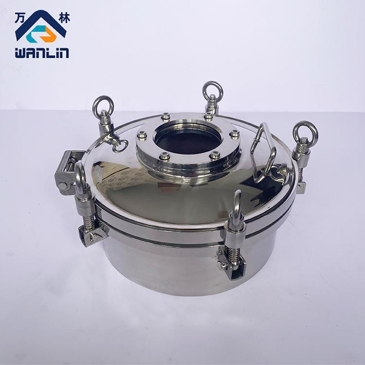 萬林304不銹鋼衛(wèi)生級(jí)壓力視鏡人孔3kg大口徑DN50