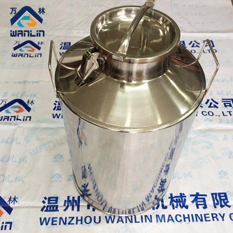 萬林不銹鋼304小口徑奶桶密封罐酒桶加厚運(yùn)輸罐茶葉儲(chǔ)存桶