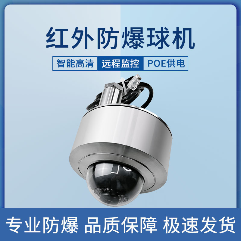 ?？荡笕A防爆云臺攝像頭高清防爆球機(jī)400萬不銹鋼監(jiān)控攝像機(jī)外殼