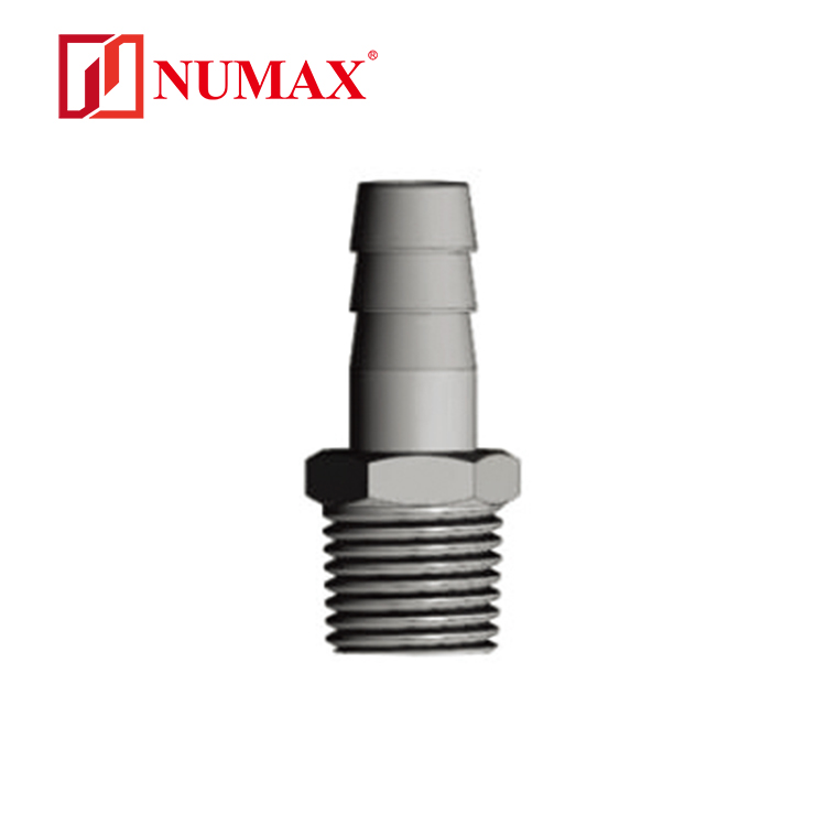 NUMAX強(qiáng)實(shí)自動(dòng)化橡膠管專用管件六角外絲寶塔軟管接頭BPAD