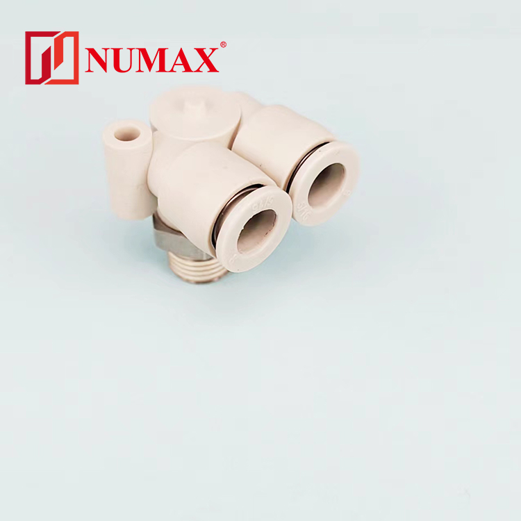 不銹鋼系列用于新能源行業(yè)雙管彎管KGLU偏三通接頭NUMAX氣動(dòng)