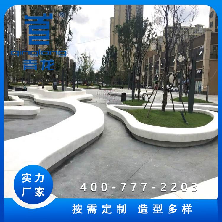 青龍造型多樣綠色環(huán)保適用于公園街道中的樹池坐凳grc景觀坐凳