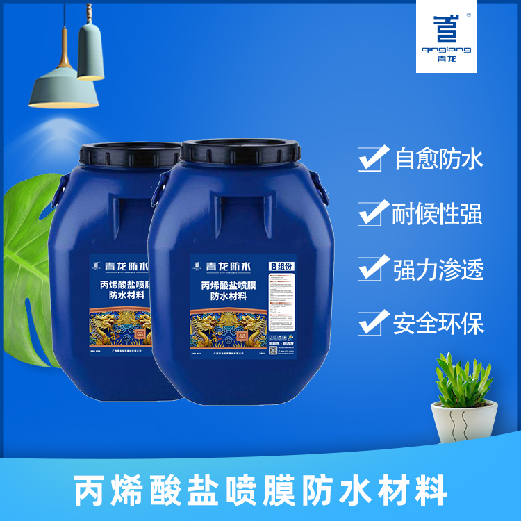 青龍水性綠色環(huán)保材料城市地下綜合管廊丙烯酸鹽噴膜防水材料
