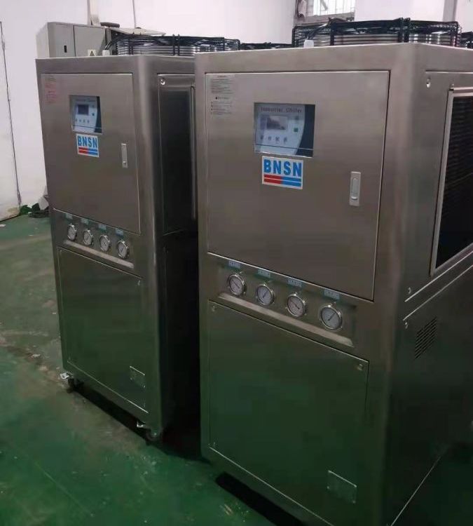 買工業(yè)冷水機食品加工用冰水機組風(fēng)冷低溫冷凍機組BS-100A