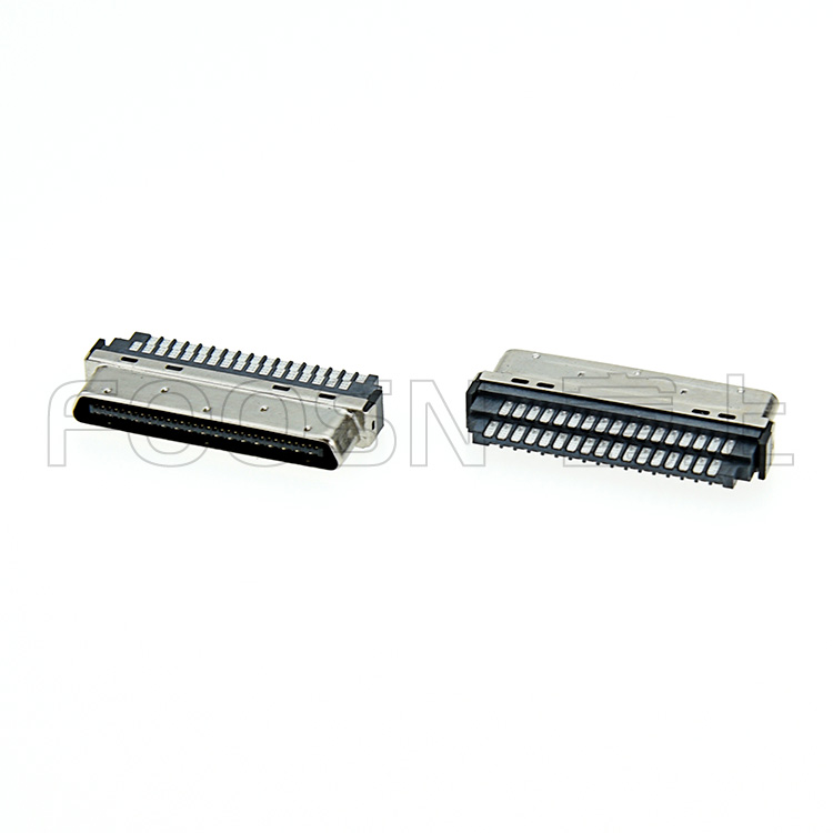VHDCI68P三菱，安川，松下焊線公頭SCSI-0.8間距刺破式插頭