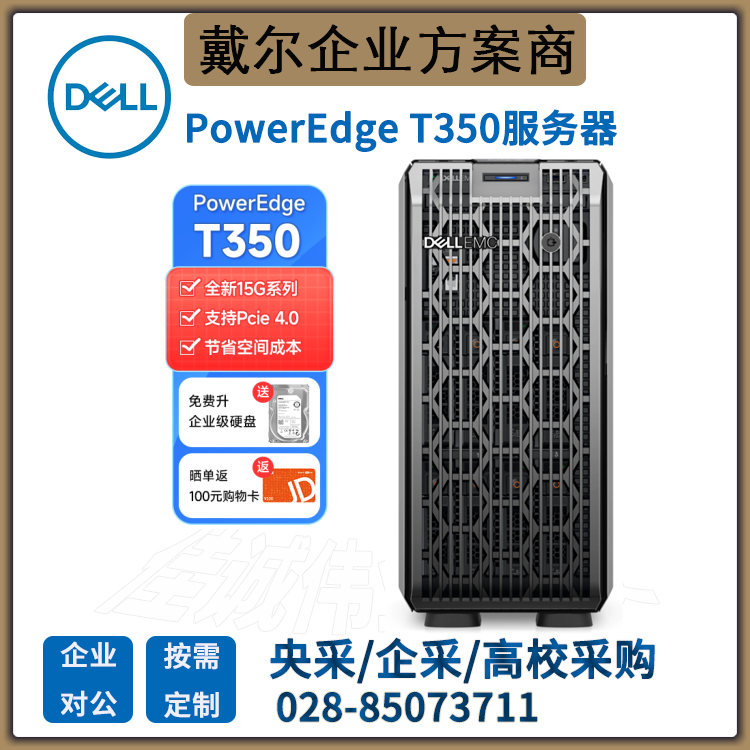 文件存儲服務(wù)器就選戴爾T350塔式主機(jī)Dell總代理