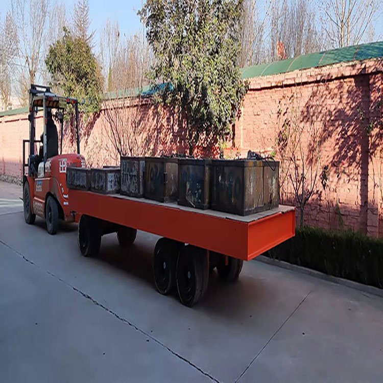 盛世巨力牽引平板拖車大臺(tái)面360度轉(zhuǎn)向運(yùn)輸車無動(dòng)力平板車