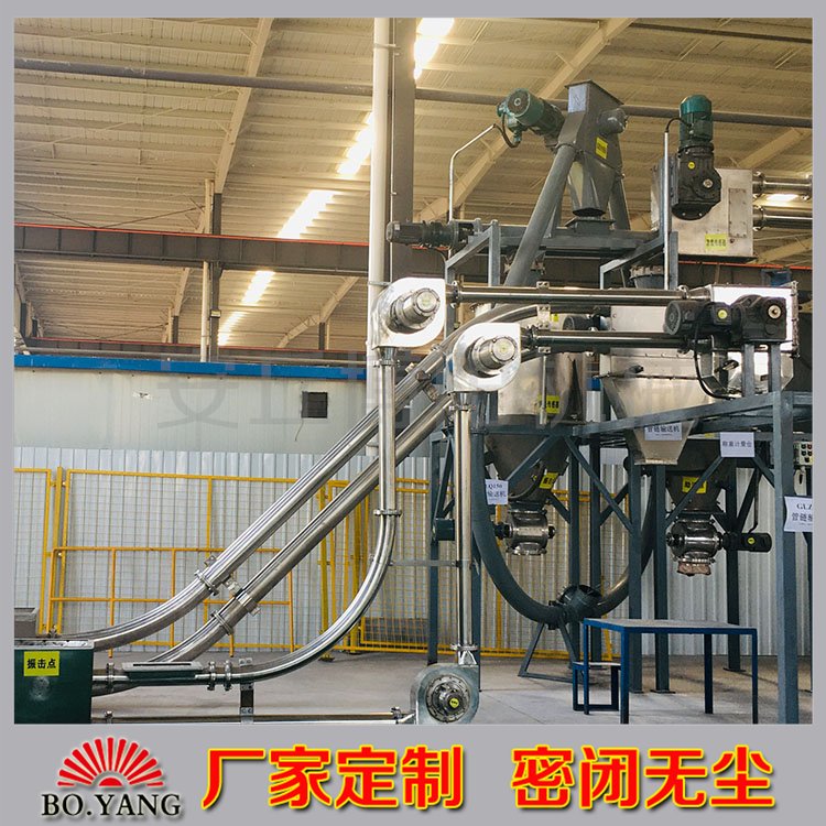 活性炭管鏈輸送機(jī)鏈管式輸送設(shè)備使用管鏈?zhǔn)捷斔皖w?，F(xiàn)場