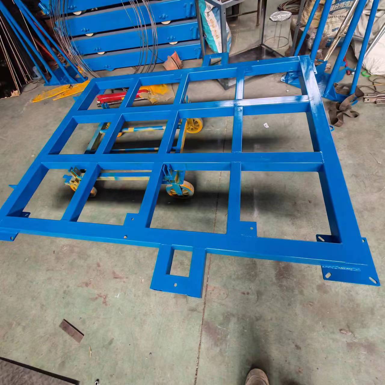恒龍鐵路施工運(yùn)輸工具平板車軌道雙輪制動(dòng)手推車