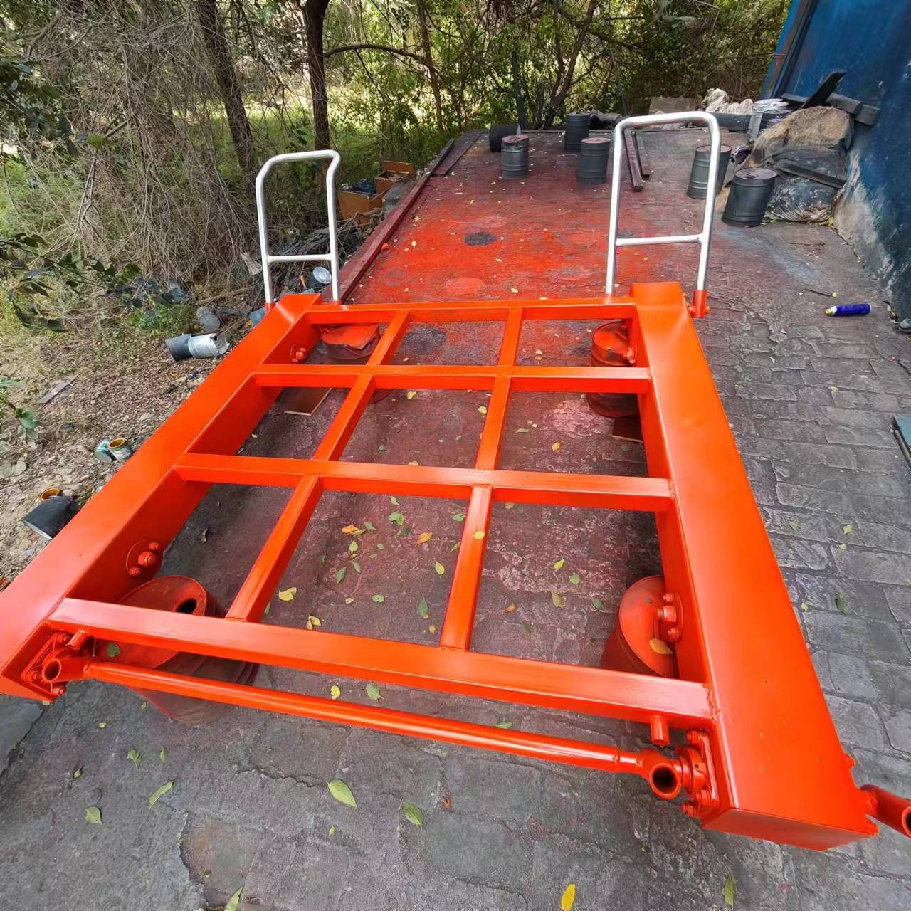 絕緣輪工具鋼軌道手推車四輪制動恒龍電氣運輸車