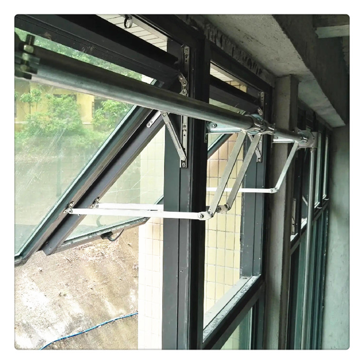 一拖二雙曲臂手動(dòng)開窗器行程500 600mm上懸窗開窗機(jī)廠家