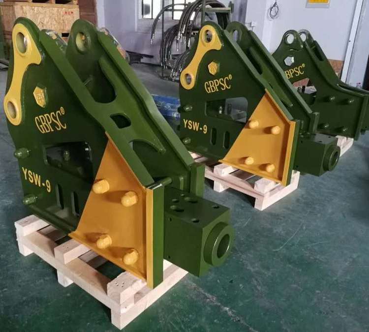 工兵機械破碎錘挖機炮頭YSW-9釬桿直徑100適配各種類型挖掘機