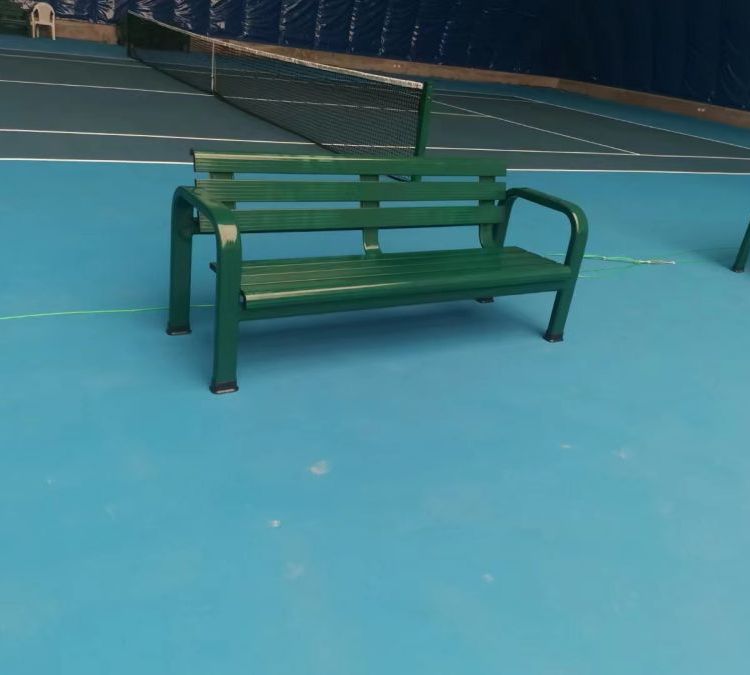 鑫奧成全鋁合金休閑椅帶扶手靠邊遮陽棚各種運動場地休息座椅
