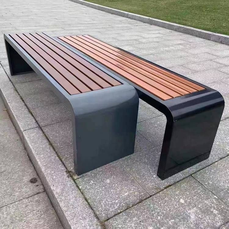 戶外公園椅鑄鐵鑄鋁焊接成品座椅小區(qū)室外園林街道長(zhǎng)條坐凳加厚