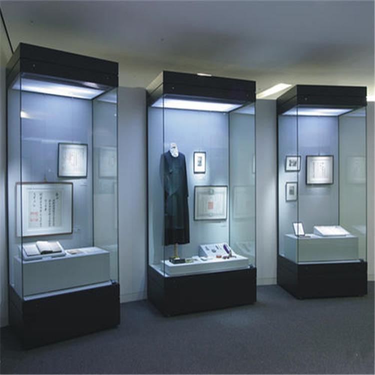 海南電動(dòng)平移科技博物館展柜制作手動(dòng)古董博物館展柜廠家-隆城展示