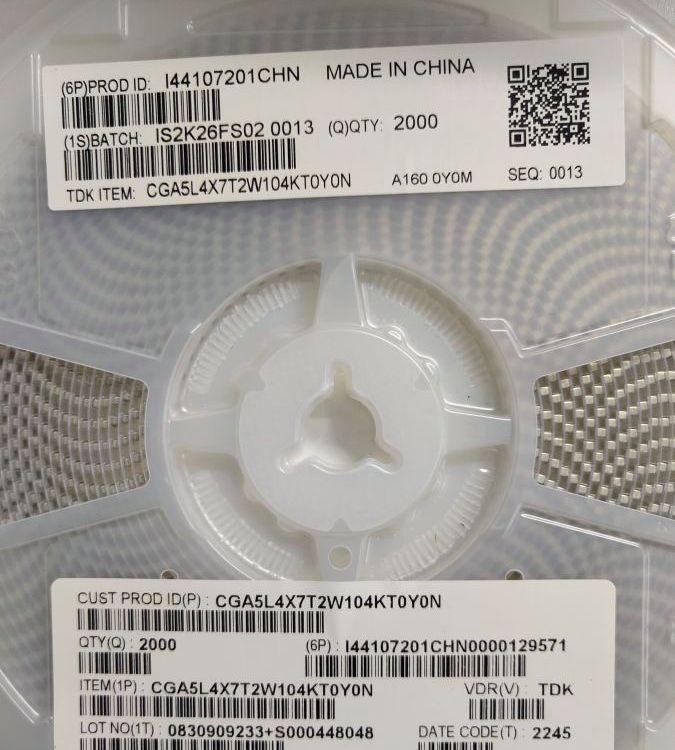 TDK車規(guī)級(jí)高壓貼片電容CGA6P1C0G3A103J250AC1210103J1000V10NF