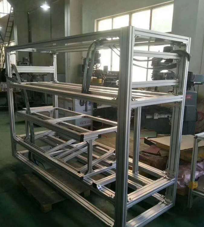 工業(yè)鋁型材框架鋁合金加工機(jī)架啟域金屬6063鋁材應(yīng)用定制