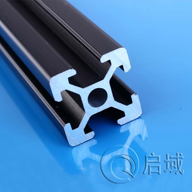 啟域歐標(biāo)黑色鋁型材2020鋁合金型材配件支持寄樣現(xiàn)貨發(fā)出