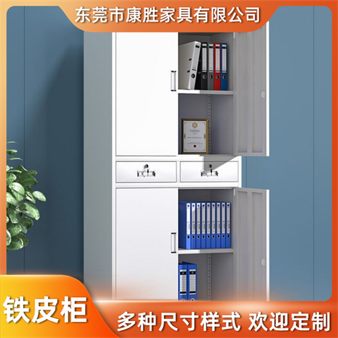 鐵質文件柜鐵皮資料檔案柜更衣室儲物柜康勝柜子廠家