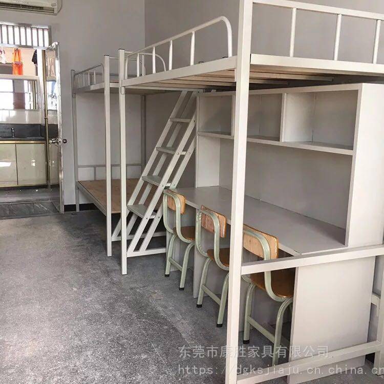 公寓床高低床定做大學(xué)生用的床宿舍上鋪下桌