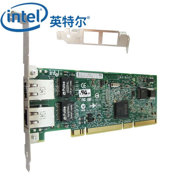 intel千兆網卡PWLA8492MTBLK服務器PCI雙口82546芯片