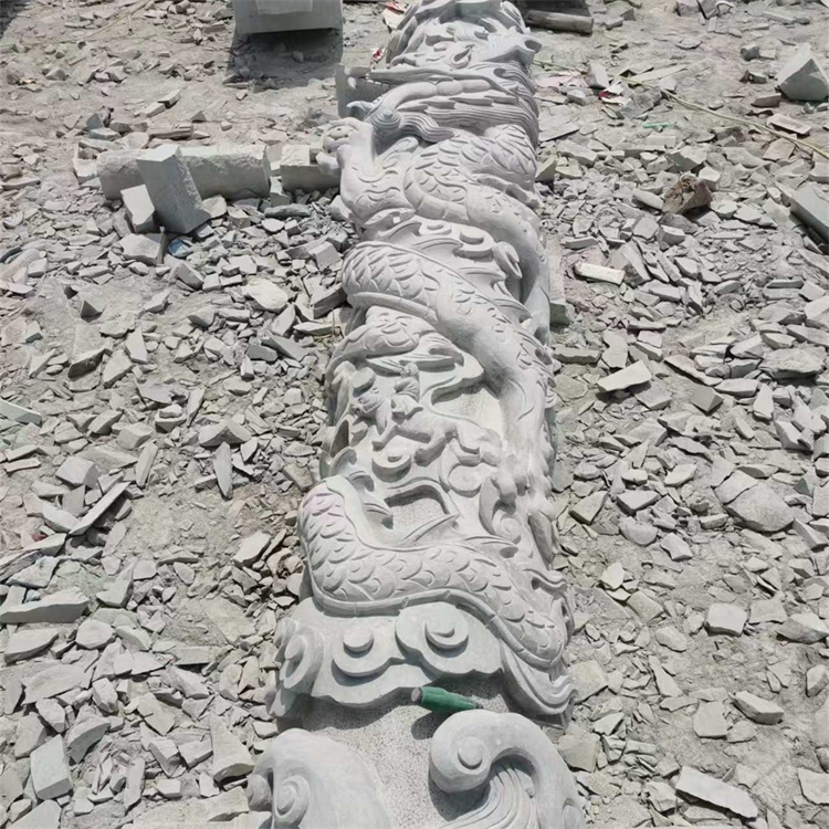 公園青石石龍柱廣場(chǎng)石雕裝飾景觀柱戶外文化柱