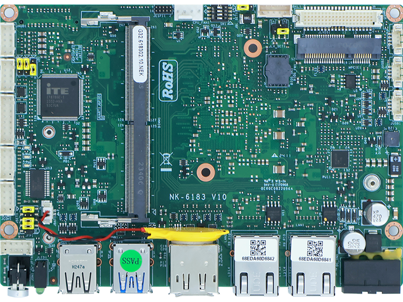 諾達佳嵌入式主板NK-6183配2*2.5G網(wǎng)口2*USB3.2高性能低功耗3.5寸