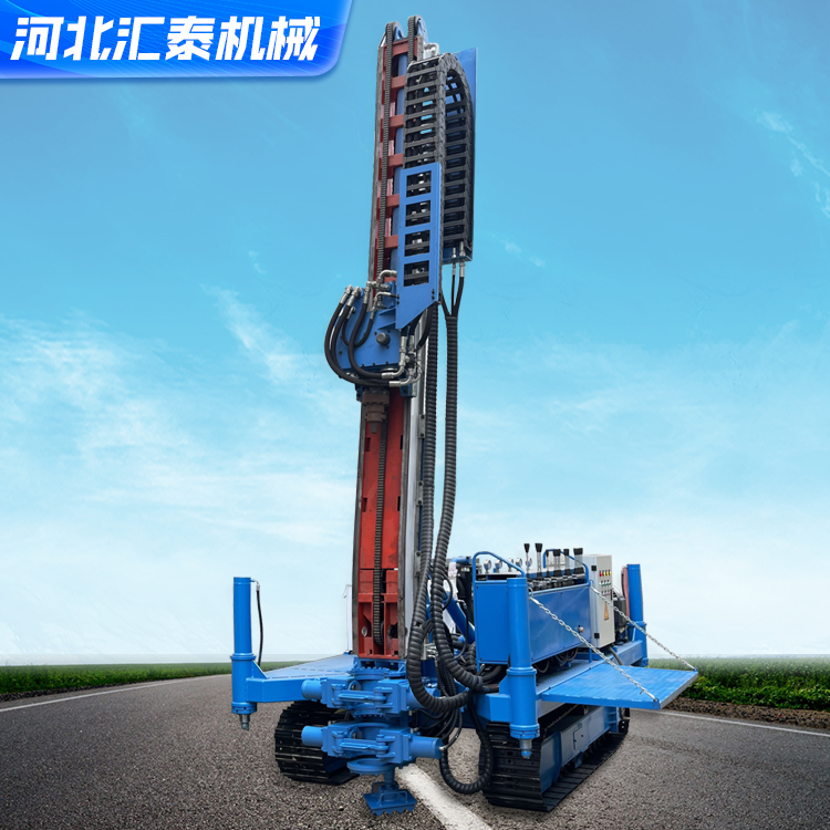 回轉(zhuǎn)沖擊跟進(jìn)XP-150型單管高壓旋噴樁鉆機(jī)邊坡支護(hù)抗浮錨桿