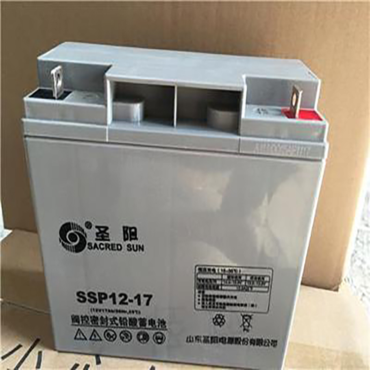 圣陽SSP12-17鉛酸蓄電池12V17AH免維護備用\/應急消防報警主機\/UPS