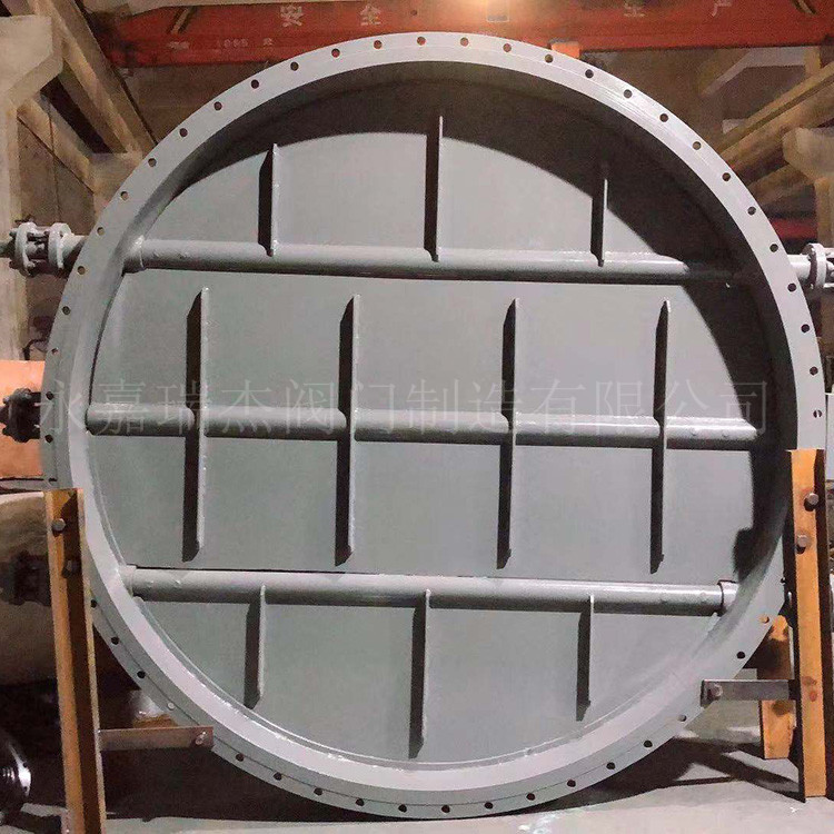 瑞杰電動(dòng)百葉閥DN2600大型風(fēng)道百葉蝶閥圓形擋板門