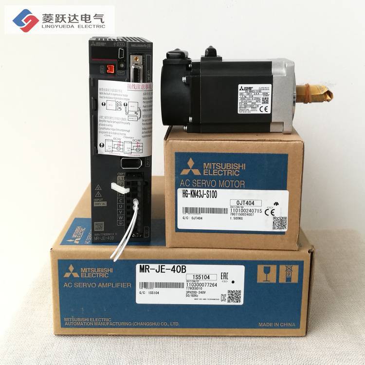 MITSUBISHI三菱伺服驅(qū)動器電機(jī)400WMR-JE-40A40BHG-KN43J-S100