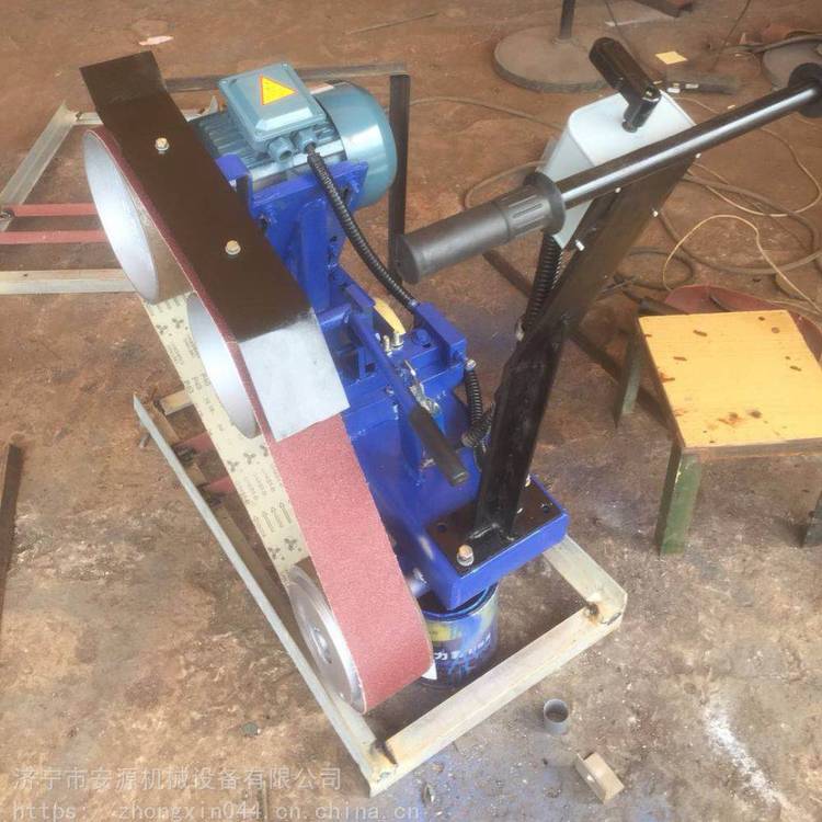 手推式砂輪機金屬砂輪打磨機船廠用砂帶拋光機